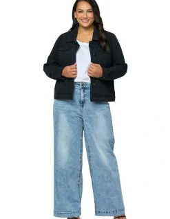 Indigo Tonic Denise Denim Jacket in Black