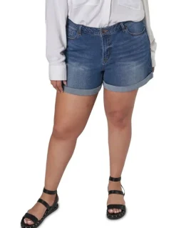 Indigo Tonic Molly Boyfriend Short in Denim