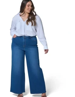 Indigo Tonic Storm Wide Leg Jean