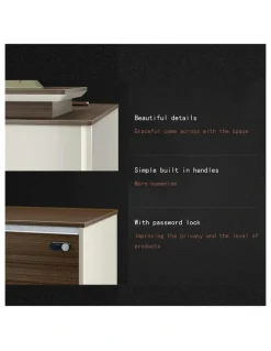 Innovatec ANDERS Executive Desk Reversible Return 2.4M - Hazelnut & Beige