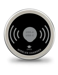 Innovatec In Desk Wireless Charging and USB Cable Cubby Management Dock