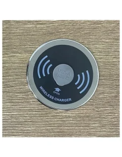 Innovatec In Desk Wireless Charging and USB Cable Cubby Management Dock