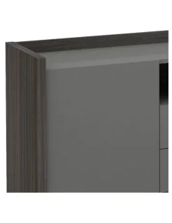 Innovatec RADDIX Credenza Cabinet 160cm - Iron Grey & Brown