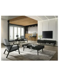 Innovatec RANIA Study Desk Console 120cm - Black Ash
