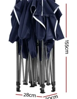 Instahut Pop Up Gazebo 3x4.5m in Navy