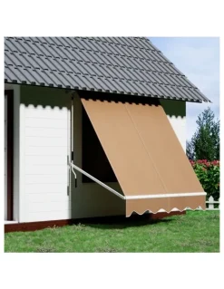 Instahut Retractable Pivot Arm Awning Canopy 2.1X2.1m in Beige