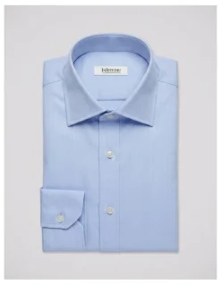 Institchu Asan Blue Herringbone Cotton Shirt