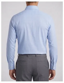 Institchu Browning Blue Glen Plaid Non-Iron Cotton Shirt
