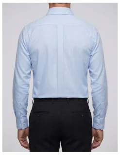 Institchu Carroll Blue Textured Cotton Shirt