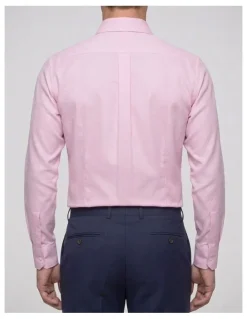 Institchu Cussler Pink Pincheck Cotton Shirt