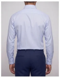 Institchu Shores Blue Patterned Cotton Shirt
