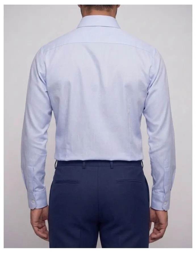 Institchu Shores Blue Patterned Cotton Shirt