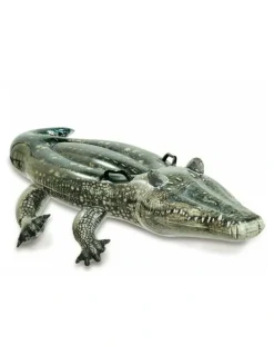 Intex Realistic Gator Ride On Floating Handle Pool Toy 3+ 1.70m
