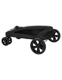 i.Pet Large Foldable Pet Stroller in Black/White