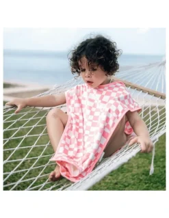 izimini Isla Beach Poncho in Pink