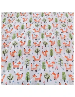 Jack & Ava Shy Fox Comforter Set in White