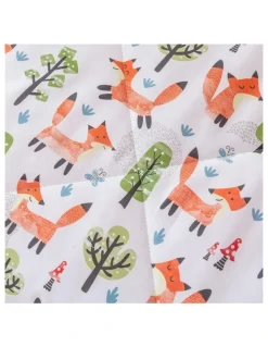 Jack & Ava Shy Fox Comforter Set in White