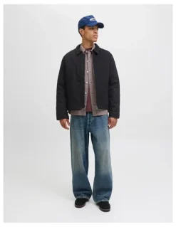 Jack & Jones Dover Worker Jacket in Black