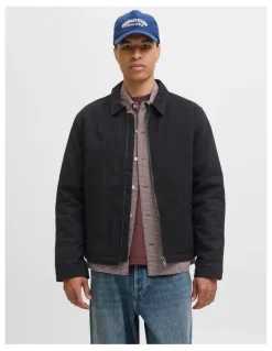 Jack & Jones Dover Worker Jacket in Black