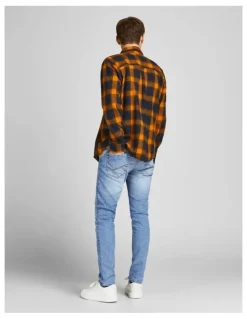 Jack & Jones Glenn Original Slim Fit Jeans in Blue
