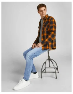 Jack & Jones Glenn Original Slim Fit Jeans in Blue