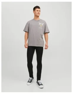 Jack & Jones Liam Original Skinny Fit Jeans in Black