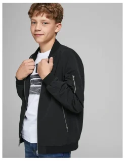 Jack & Jones Rush Bomber Jacket in Black