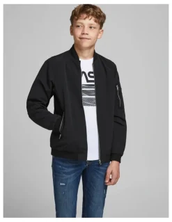 Jack & Jones Rush Bomber Jacket in Black