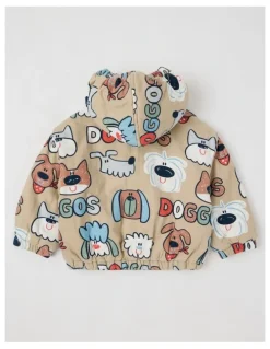 Jack & Milly Allie Cord Jacket with Doggo Print in Assorted