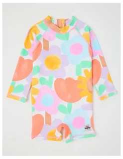 Jack & Milly Buddy Rashsuit and Hat Set in Watercolour Floral