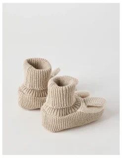 Jack & Milly Bunny Novelty Booties in Light Brown