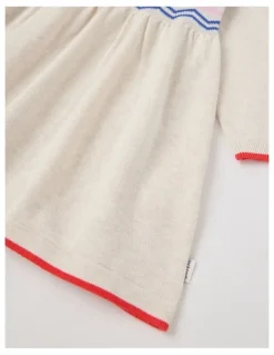Jack & Milly Charlotte Knitted Dress in Oat Marle
