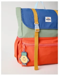 Jack & Milly Colour Blocked Backpack in Green