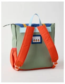 Jack & Milly Colour Blocked Backpack in Green