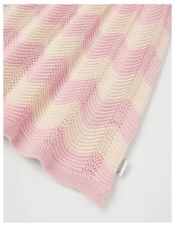 Jack & Milly Coral Knitted Pointelle Dress in Pink