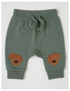 Jack & Milly Dylan Brushed Fleece Tracksuit Set with Doggo Boucle in Green