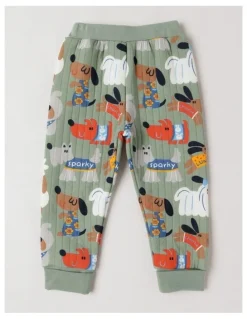 Jack & Milly Ellis Quilted Pyjama Set with Best In Show Print in Green