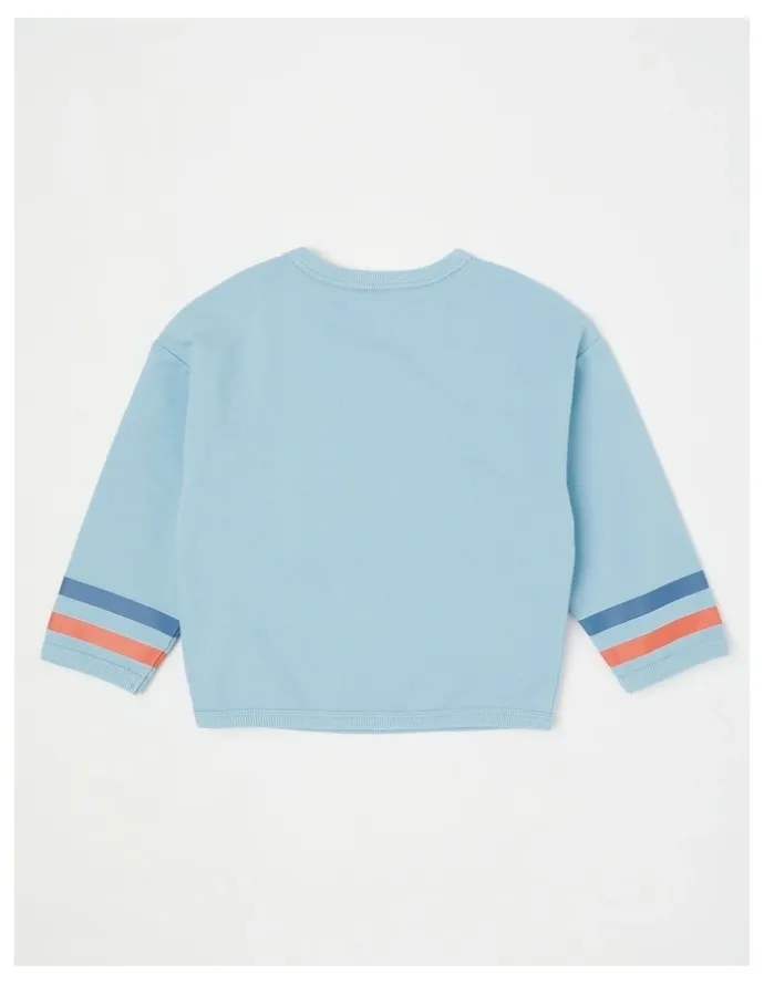 Jack & Milly Ernie Funtastic Boucle Sweat Top in Blue