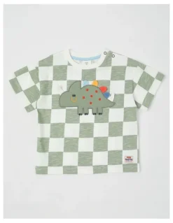 Jack & Milly Essentials Cass 3D Dino Tee in Green