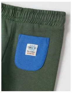 Jack & Milly Essentials Juno Trackpants with Doggo Knee Patches in Green