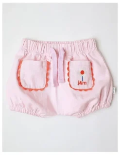 Jack & Milly Essentials Mila Knit Denim Short in Pink