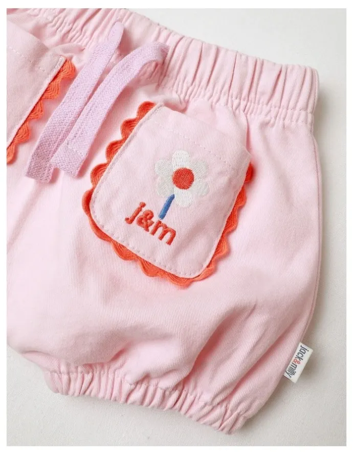 Jack & Milly Essentials Mila Knit Denim Short in Pink