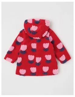 Jack & Milly Goldie 3D Tulip Melton Jacket in Red
