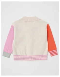 Jack & Milly Jesse Knit Zip Through Cardigan with Character Motifs in Assorted