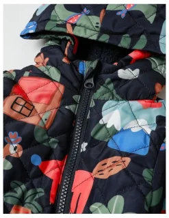 Jack & Milly Kai Quilted Zip Puffer in Coverall