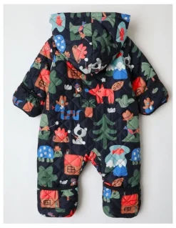Jack & Milly Kai Quilted Zip Puffer in Coverall