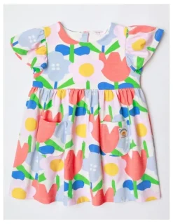 Jack & Milly Marnie Short Sleeve Knit Dress in Multi