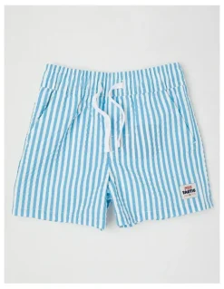 Jack & Milly Murray Surfing Whale Rashvest and Boardshort Set in Orange