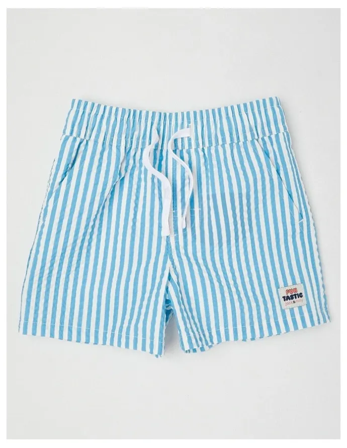 Jack & Milly Murray Surfing Whale Rashvest and Boardshort Set in Orange