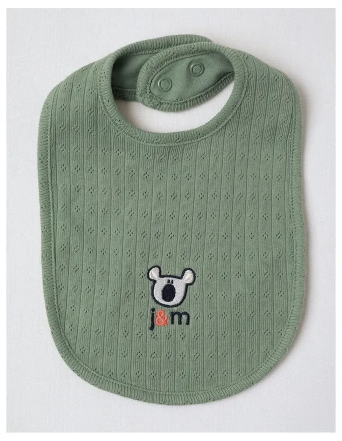 Jack & Milly Newborn Baby Embroidered Pointelle Gift Set in Sage